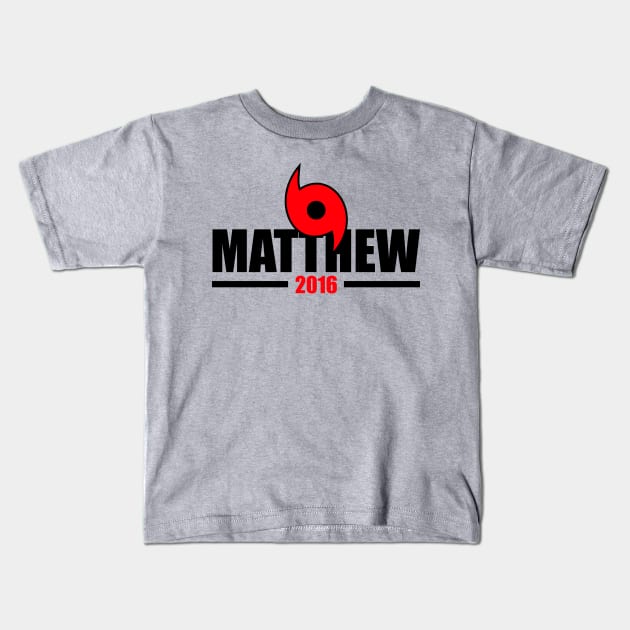 Hurricane Matthew Kids T-Shirt by upcs